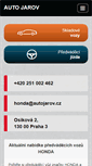 Mobile Screenshot of honda.autojarov.cz