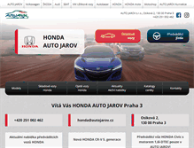 Tablet Screenshot of honda.autojarov.cz