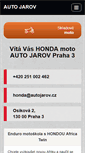 Mobile Screenshot of honda-moto.autojarov.cz